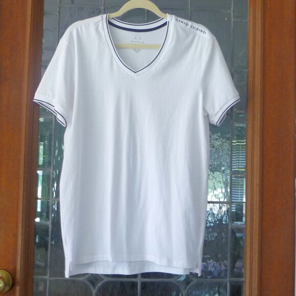 ARMANI EXCHANGE A/X WHITE SHIRT MEDIUM SLIM FIT - Picture 12 of 12